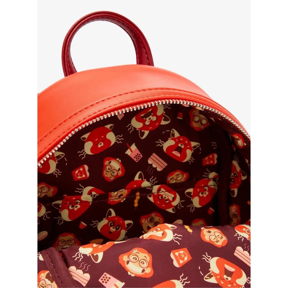 NEW Loungefly Disney Pixar Turning Red Mei Red‎ Panda Mini Backpack & Wallet Set